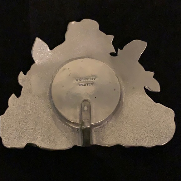 Pewter bedside table clock - Picture 3 of 9